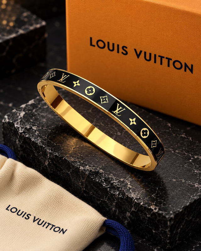 Louis Vuitton Monogram Enamel Bangle Bracelet