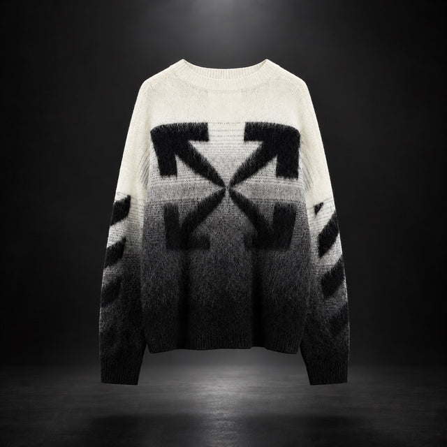 Off-White Gradient Arrows Mohair Knit Sweater