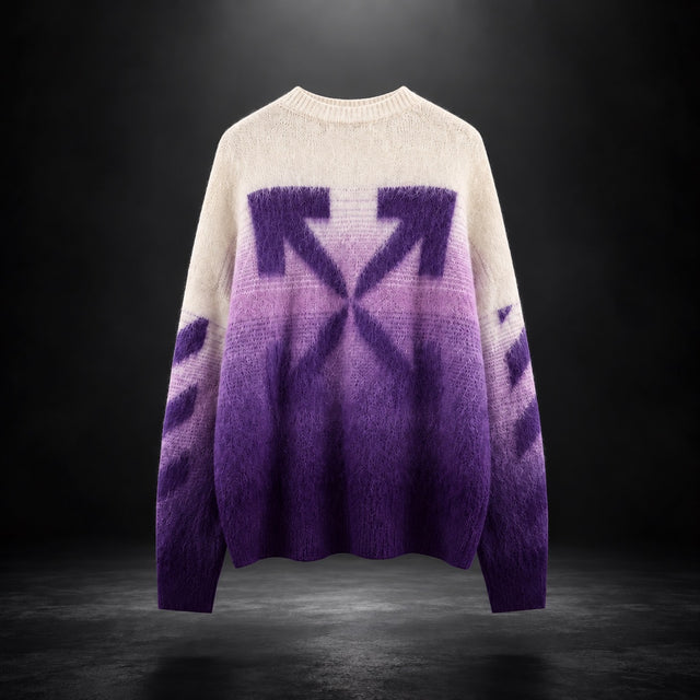 Off-White Gradient Arrows Mohair Knit Sweater