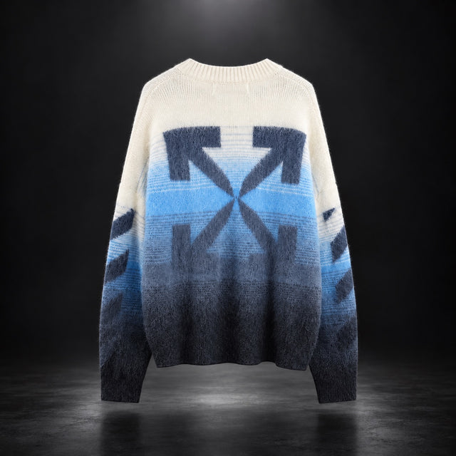 Off-White Gradient Arrows Mohair Knit Sweater