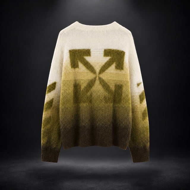 Off-White Gradient Arrows Mohair Knit Sweater