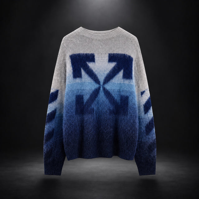 Off-White Gradient Arrows Mohair Knit Sweater