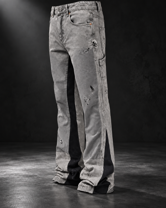 Acne Studios Paint-Splatter Carpenter Denim Jeans