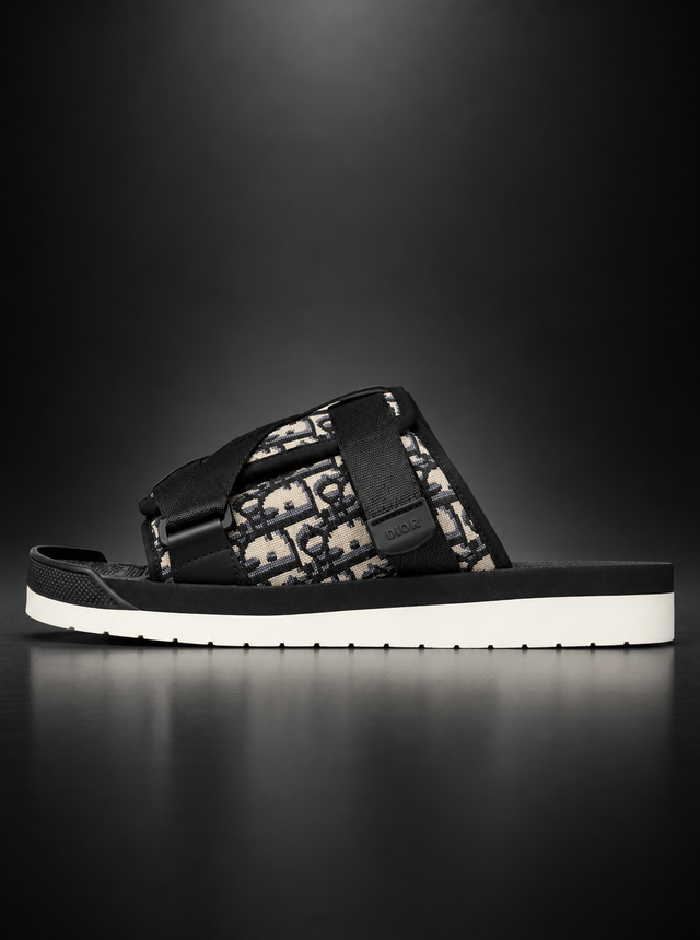 Dior Alpha Oblique Jacquard Slide