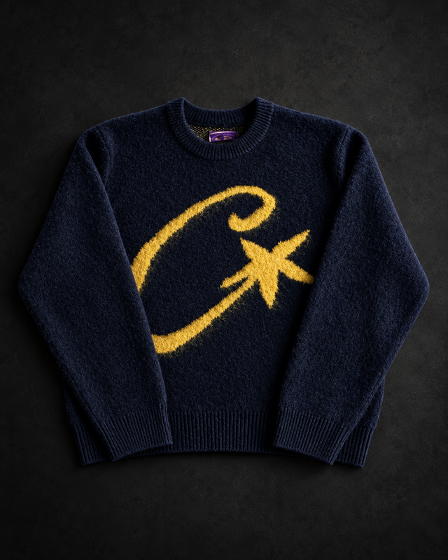 Corteiz C-Star Mohair Knit Sweater