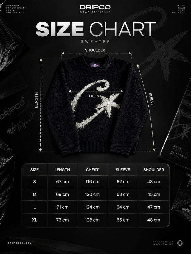 Corteiz C-Star Mohair Knit Sweater